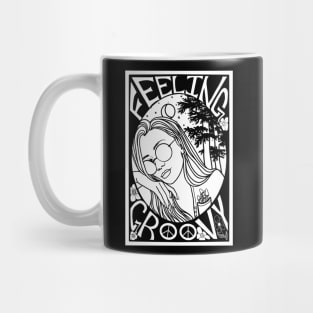 Feeling Groovy Mushroom Girl Mug